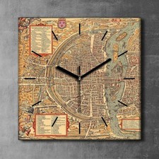 Decorazione tela orologio