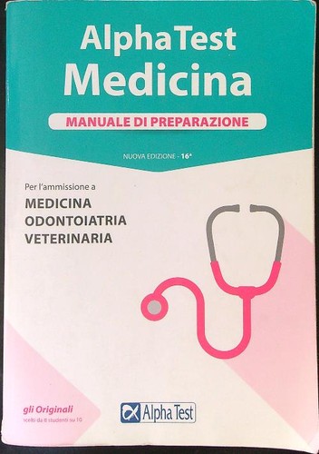 Alpha test medicina manuale - medicina, di