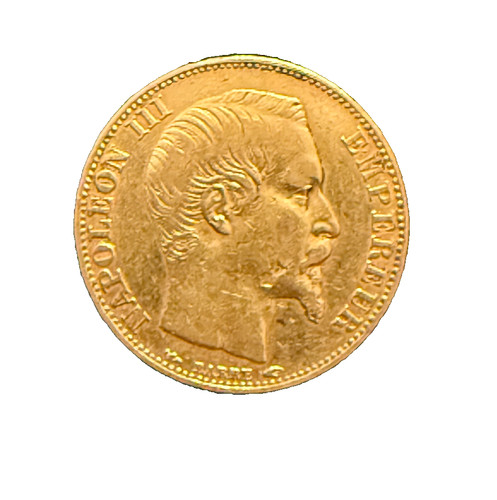 Francia 1854 oro franchi - 1854, 20