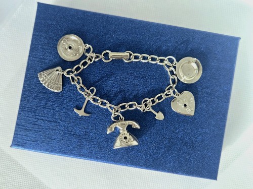Bracciale charm tono - bracciale, argento