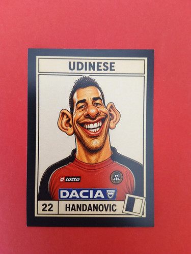 Figurina caricatura calciatori - figurina,
