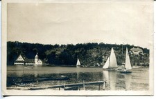 Norvegia Norge Hankø Hankøy Di Gressvik - Yacht 1924 Foto Reale Cartolina Sepia