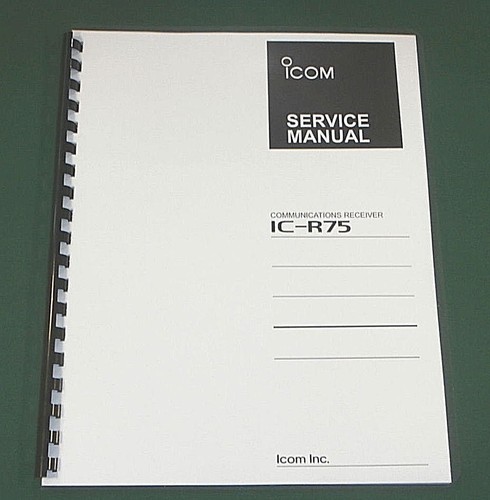 Icom r75 manuale di - icom,