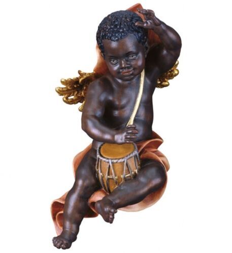 Statua angelo putto moro