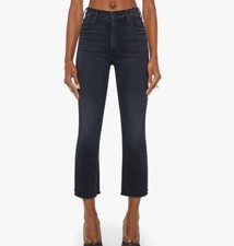 Jeans Revolve Mother The Hustler sfilacciati alla caviglia 25 incontri neri di notte $238