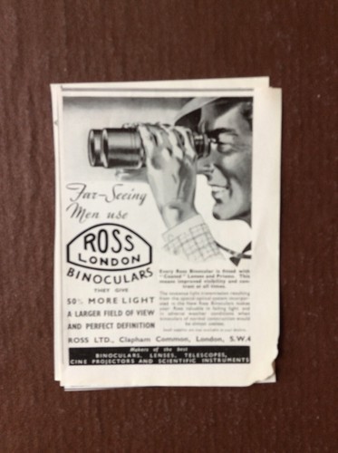 B8c ephemera 1946 advert ross - 1946,