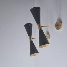 Large Pair Lamps Appliques