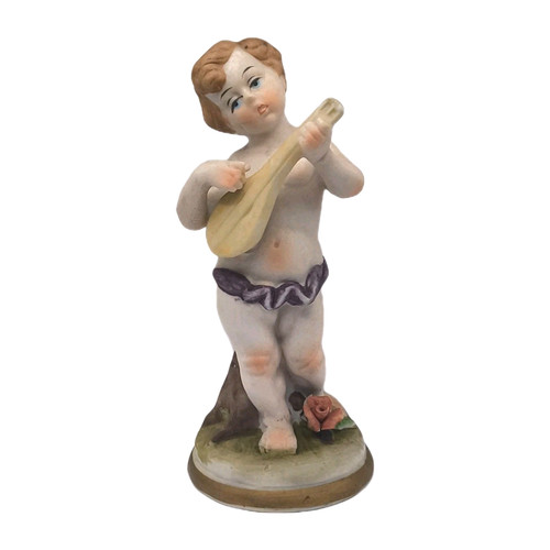 Statuetta bambino mandolino - statuetta,