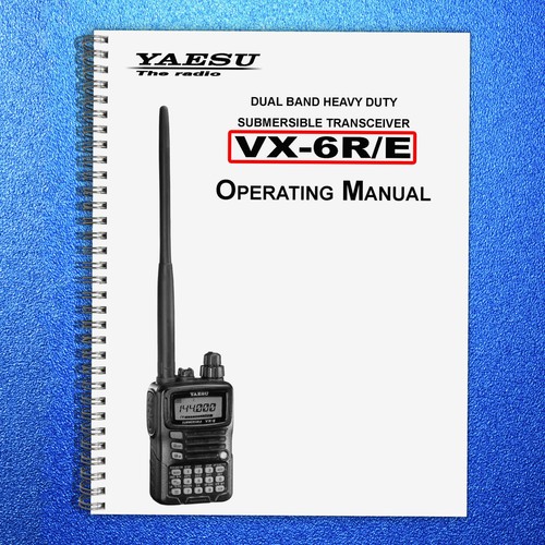 Yaesu transceiver user - yaesu, vx-6r