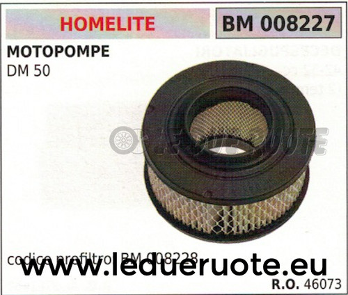 46073 filtro aria motopompa - filtro,