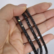 Collana catena tennis nero