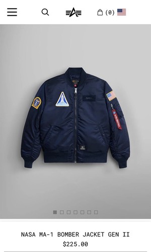 Bomber alpha industries nasa - bomber,