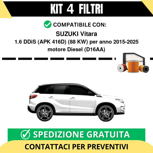 Kit filtri tagliando per - kit,