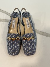 Decolte Jimmy Choo Diamond Tilda Denim Slingback taglia 41 nuove senza etichette