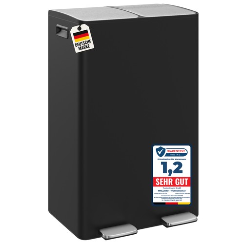 Pattumiera pedale 2x30 litri - pattumiera,