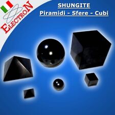 PIETRE SHUNGITE PIRAMIDE CUBO SFERA 3cm / 4cm originali Carelia anti-elettrosmog