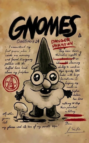 Gravity falls gnomi - falls, creatura