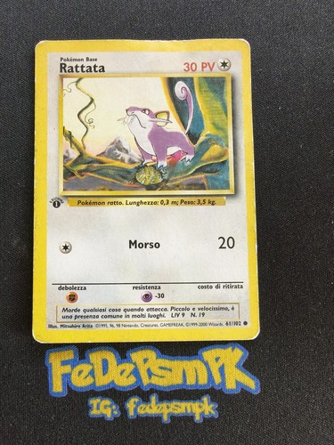 Pokemon rattata 102 set - rattata, 61/102