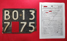 TARGA ORIGINALE FIAT 1300 1961