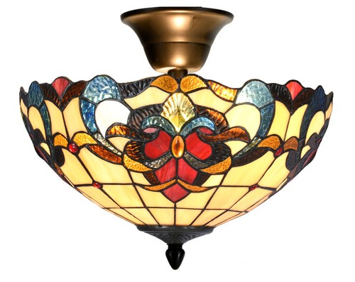 Plafoniera grande tiffany - plafoniera,