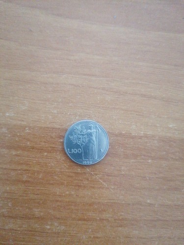 Moneta 100 lire 1990 - moneta,
