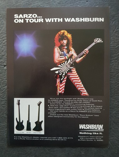 Rudy sarzo washburn slammer - rudy,