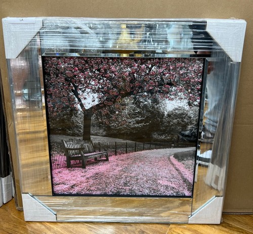 Park bench rosa quadro glitter - bench,