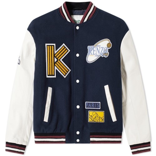 Giacca kenzo lana pelle - giacca,