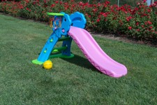 SAVINOUTDOOR Scivolo in plastica colorato per bambini Albero Parco Giochi 