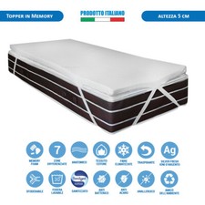 Topper memory foam sfoderabile