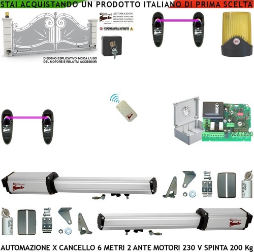 Cancello elettrico 2 ante - cancello, 6