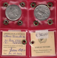 10 Lire 1930 BIGA Periziato