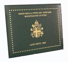 2005 VATICANO VATICAN CITY SERIE DIVISIONALE IN EURO ANNO XXVII 8 MONETE FDC MF6