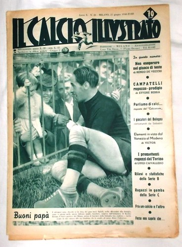 Calcio illustrato 1940 - illustrato, =