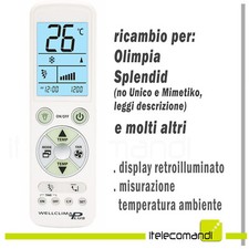 TELECOMANDO PER CONDIZIONATORE OLIMPIA SPLENDID CLIMATIZZATORE
