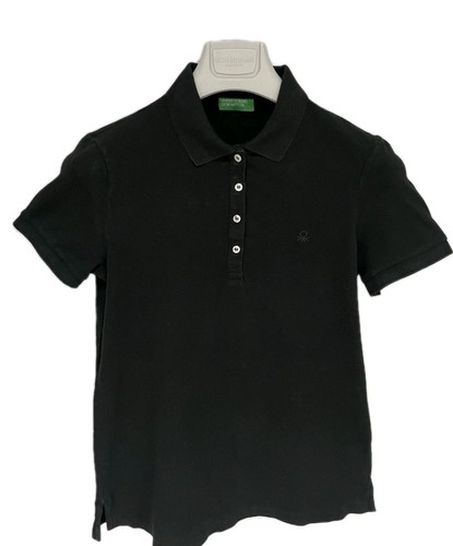 Polo donna benetton nera - polo,