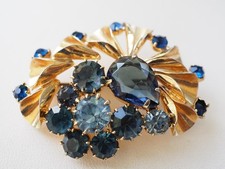 BROCHE ANCIENNE STRASS DLG ELSA SCHIAPARELLI ANTIQUE BROOCH