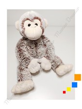 Peluche/Doudou Singe Beige Marron Blanc Chiné 30cm - Bout'chou Monop Monoprix
