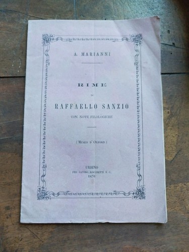 Marianni rime di raffaello - marianni,,