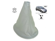 Cuffia Leva Cambio Per Toyota Yaris 1999-03 Pelle Grigio Chiaro