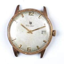 LIP Dauphine Cal.140-1 Orologio Uomo con Datario Placcato oro Watch Wrist Men