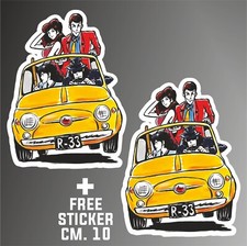 adesivo lupin 3 sticker decal autocollant aufkleber + 1 FREE STICKER CM. 10