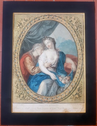 Old print gravure francesco - old,