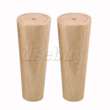 4 Gambe per Mobili Altezza 15 cm Colore Legno Conico per Sedie Divano