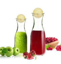 Caraffa di Vetro Con Tappi