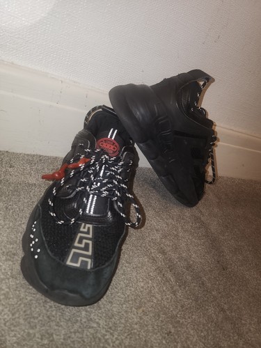 Scarpe eleganti nere versace - scarpe,