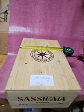 Sassicaia cassa di legno vuota vino  da 12 bottiglie SASSICAIA 2021 con Veline