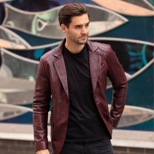 Blazer pelle uomo - -,
