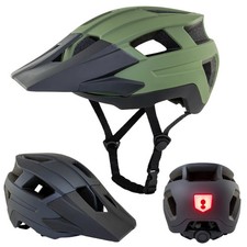 Casco bici con visiera donna e