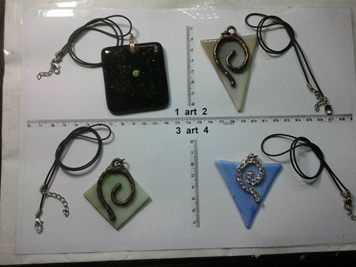 Collana ciondolo murrine - collana,